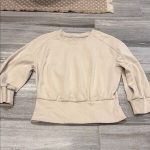 Lululemon cream/bone Long Sleeve Sweatshirt